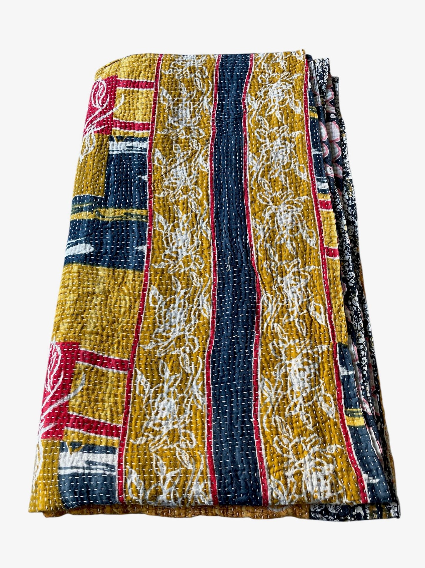 
                  
                    burnt orange patterned bedspread large kantha quilt sofa throw cotton comforter large washable 
                  
                