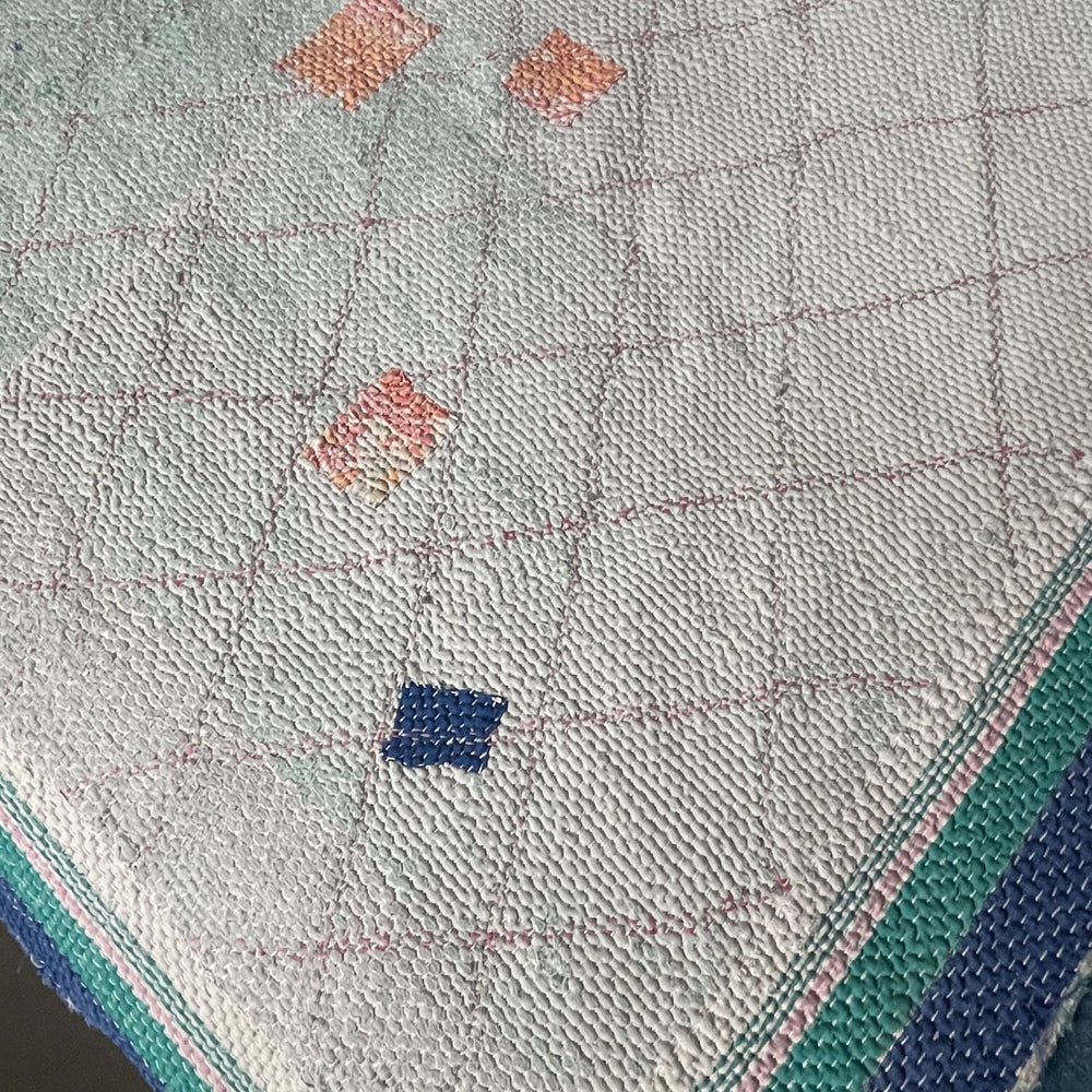 
                  
                    white blue green faded kantha quilt bedspread sofa throw comforter washable cotton single
                  
                