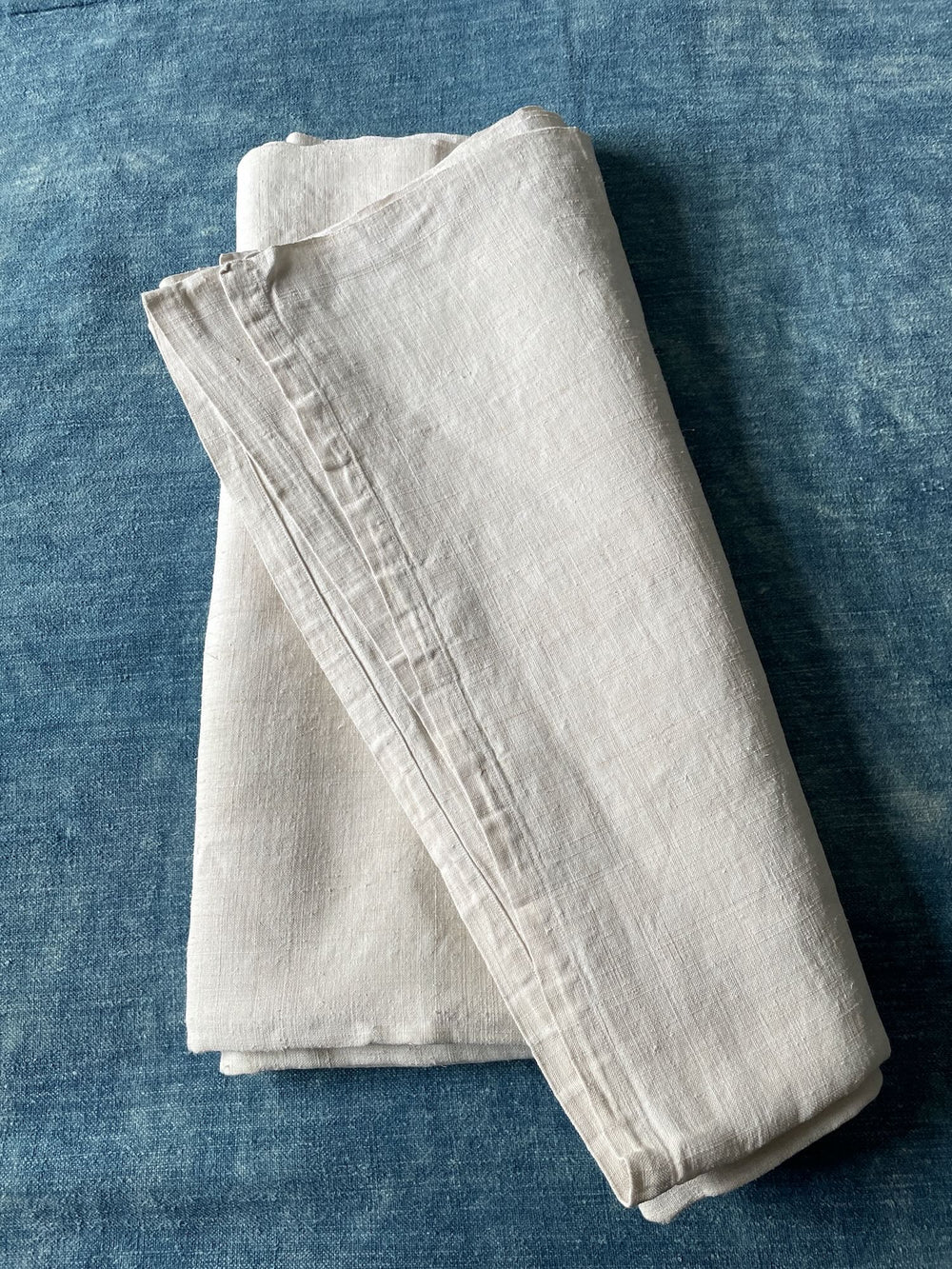 antique linen flat sheet bedding french cream upholstery fabric heavy weight large rustic