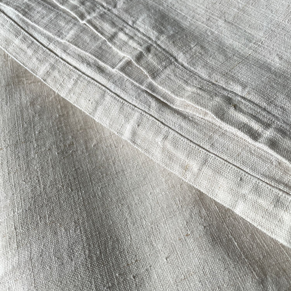 
                  
                    antique linen flat sheet bedding french cream upholstery fabric heavy weight large rustic
                  
                