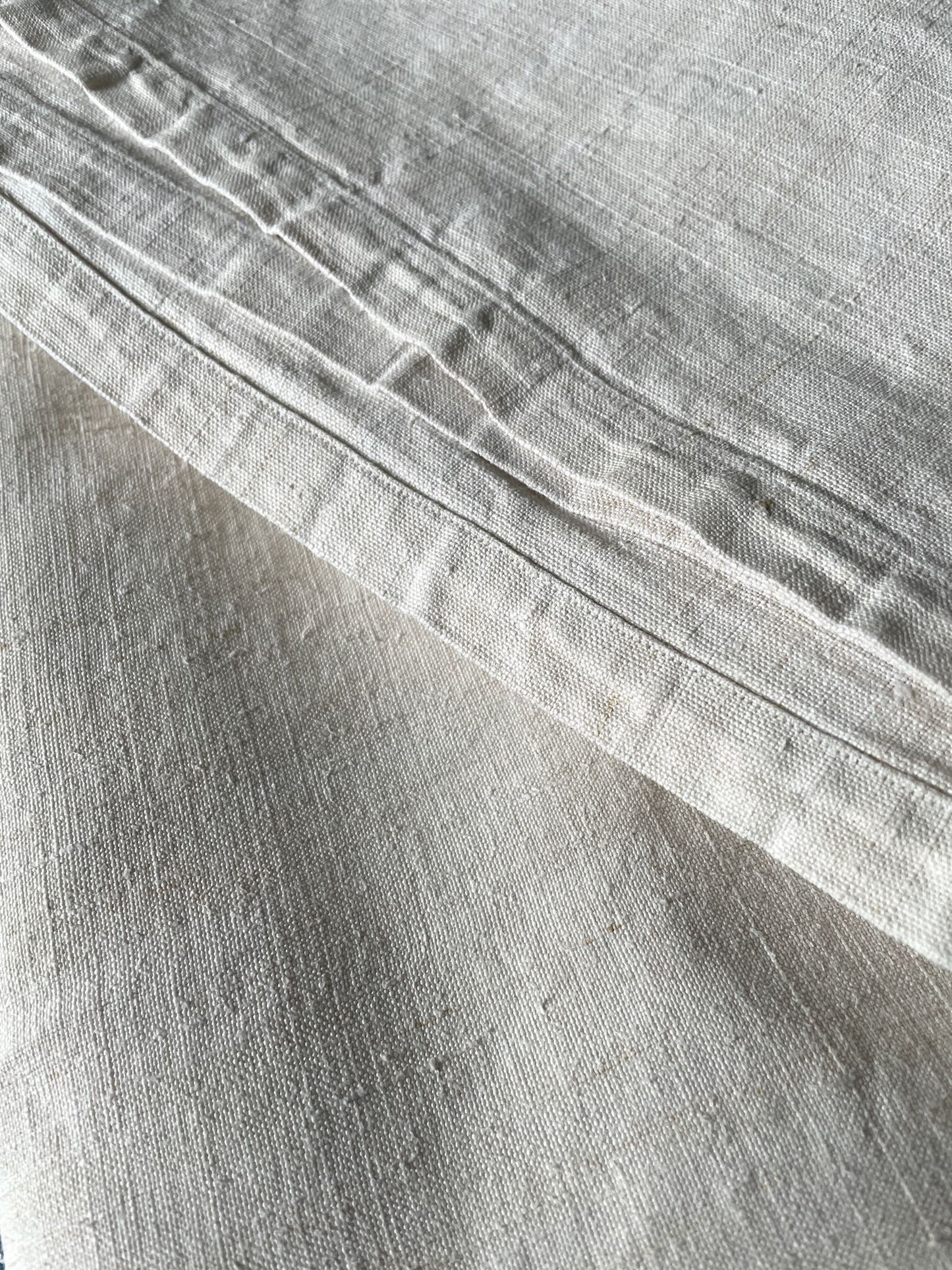 
                  
                    antique linen flat sheet bedding french cream upholstery fabric heavy weight large rustic
                  
                