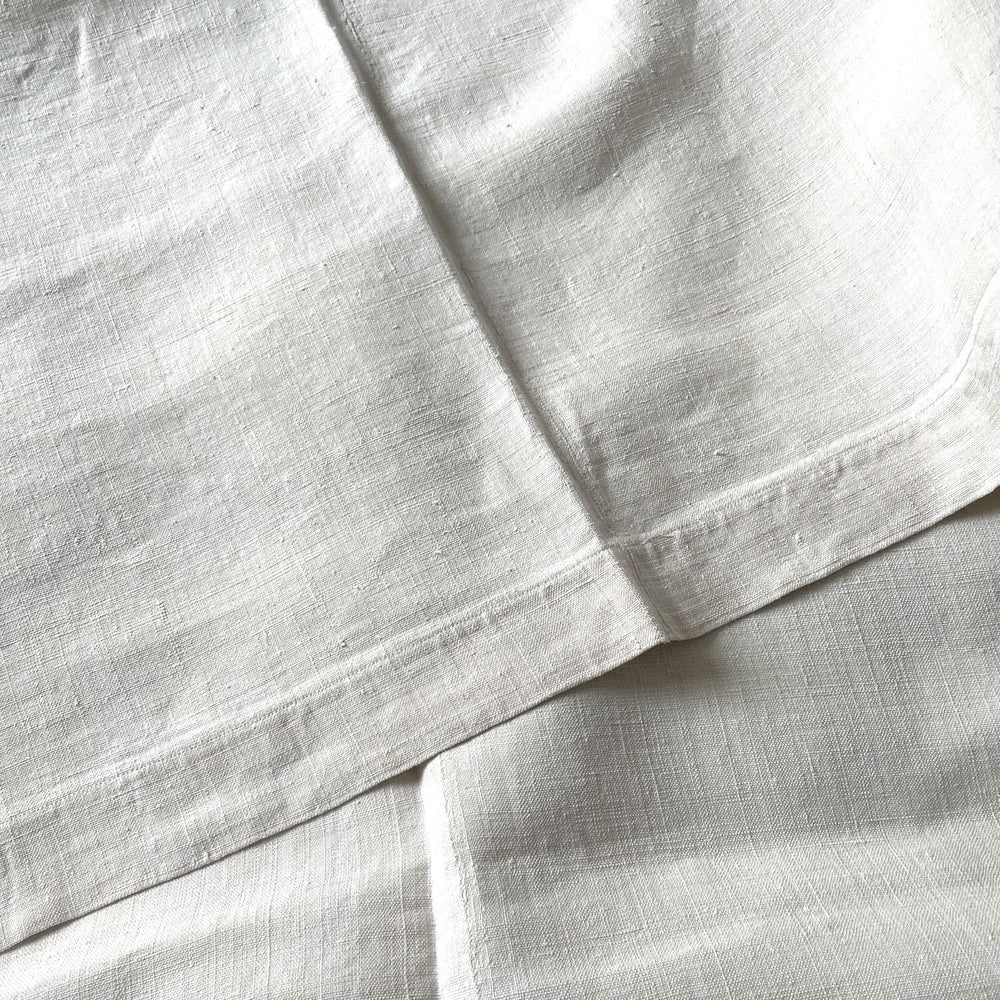 
                  
                    antique linen flat sheet bedding french cream upholstery fabric heavy weight large rustic
                  
                
