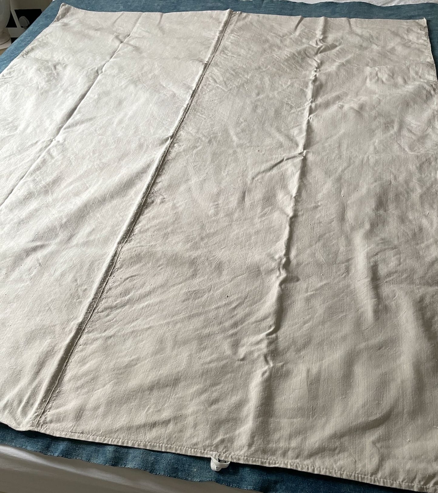 
                  
                    cream hemp chanvre linen antique french upholstery fabric bedcover cushion rustic material
                  
                