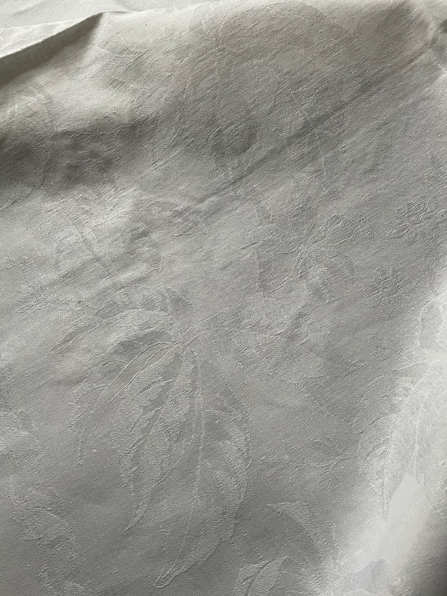 
                  
                    long tablecloth white linen damask table linen french antique monogrammed VC 2.9metres christmas
                  
                