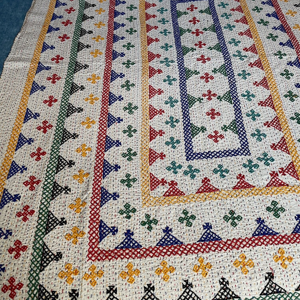 
                  
                    bright kantha bedspread cotton comforter quilt kids children bedding bedroom washable
                  
                