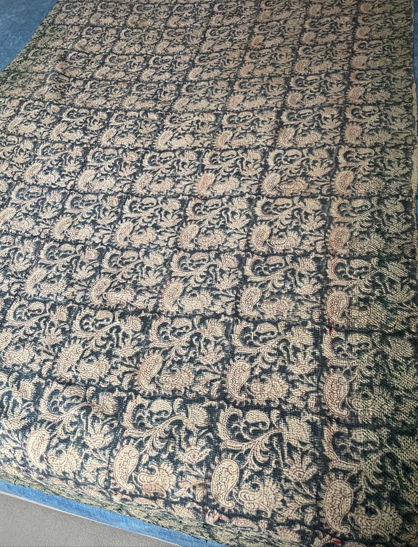 
                  
                    blue terracotta grey kantha bedspread quilt sofa throw cotton washable comforter bedding
                  
                