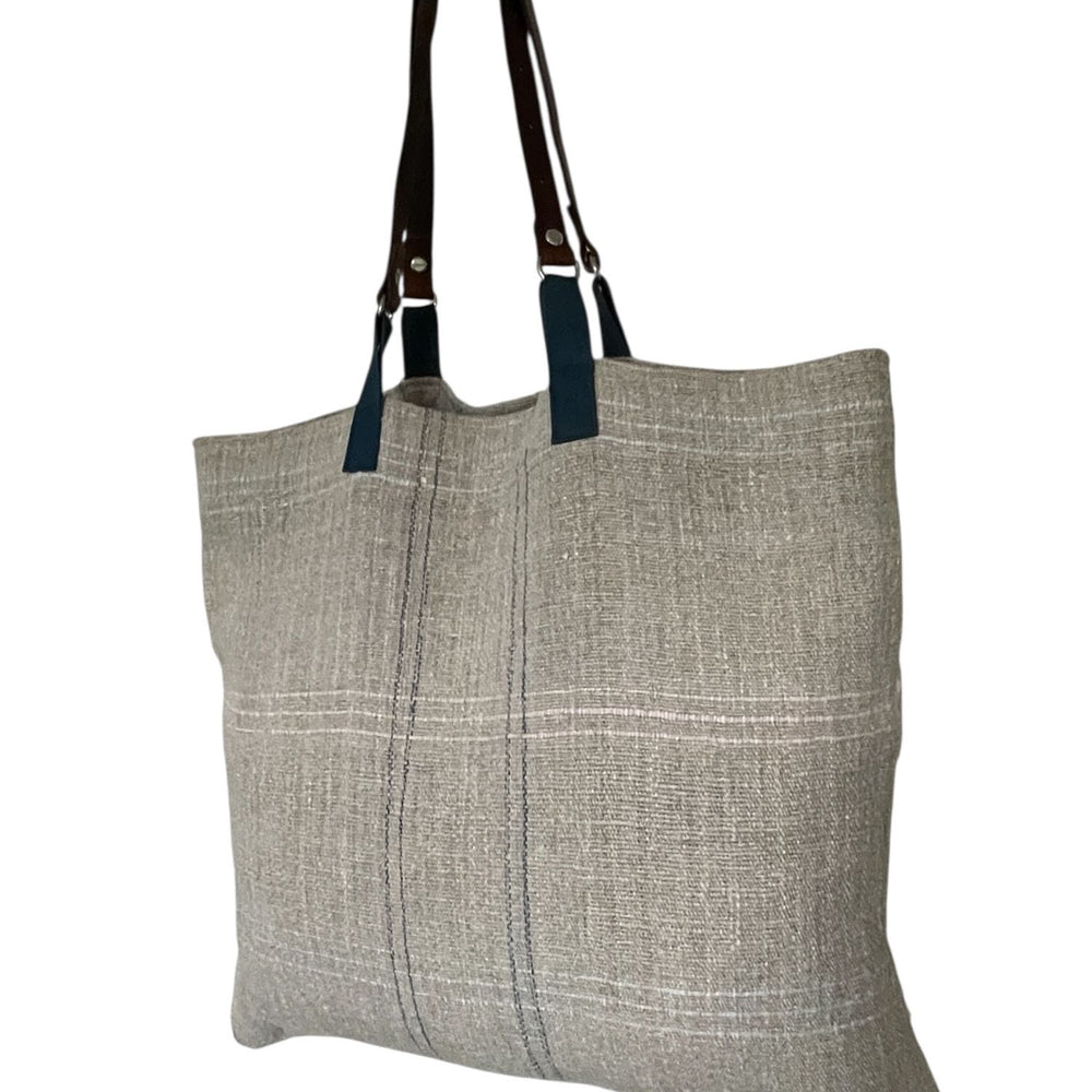 
                  
                    Weekend Bag Striped Grain Sack Tote
                  
                