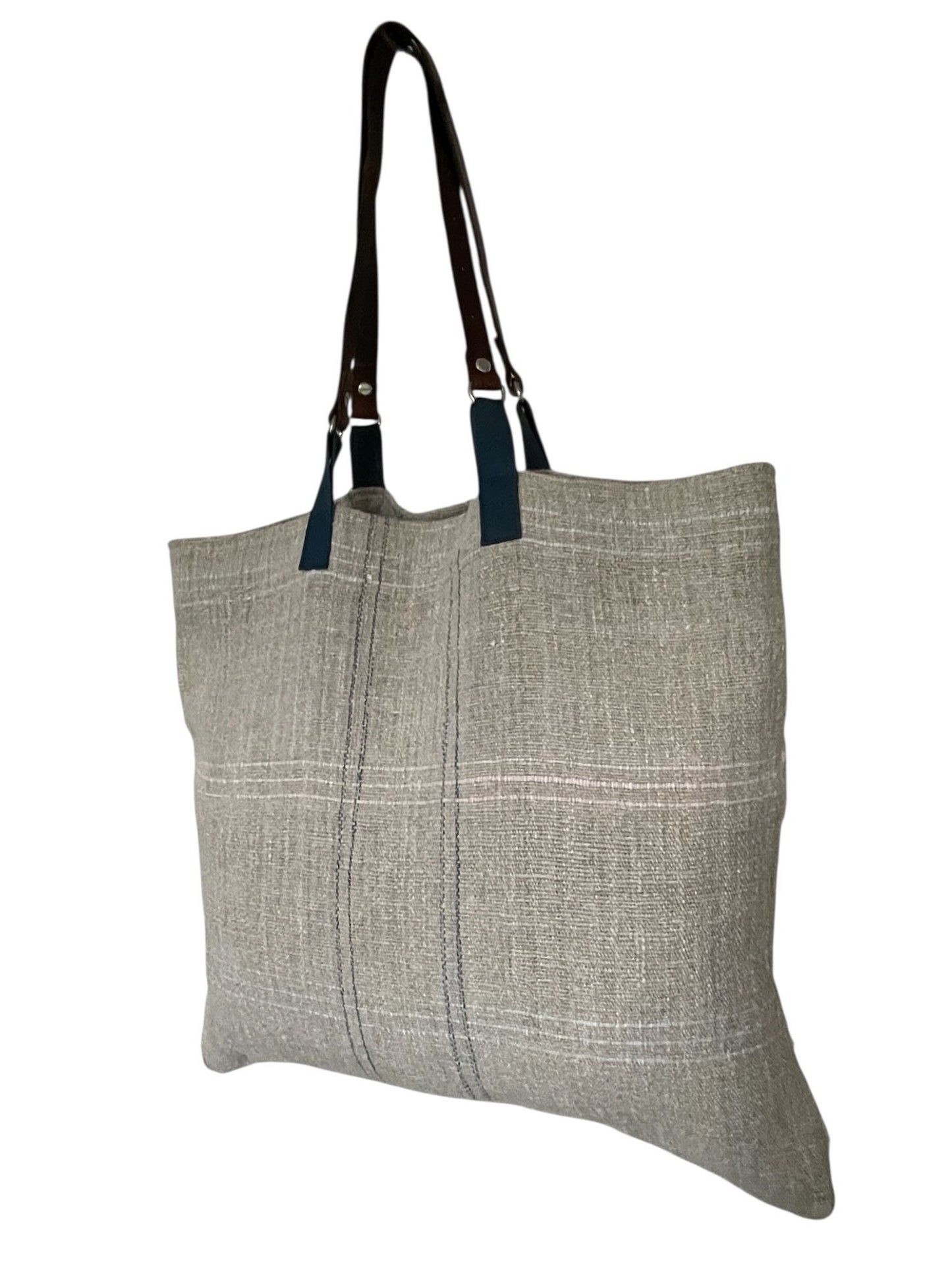 
                  
                    Weekend Bag Striped Grain Sack Tote
                  
                