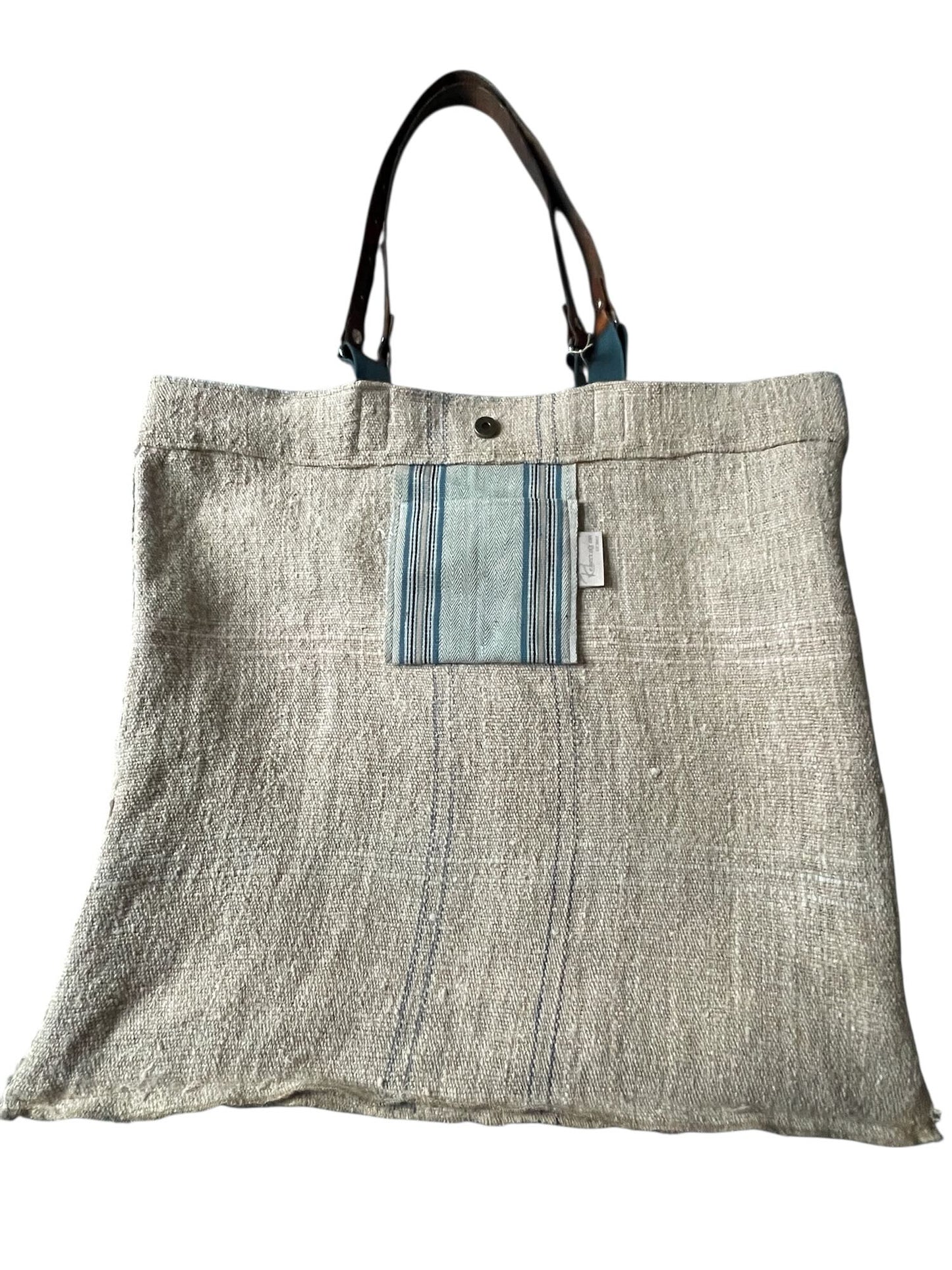 
                  
                    Weekend Bag Striped Grain Sack Tote
                  
                