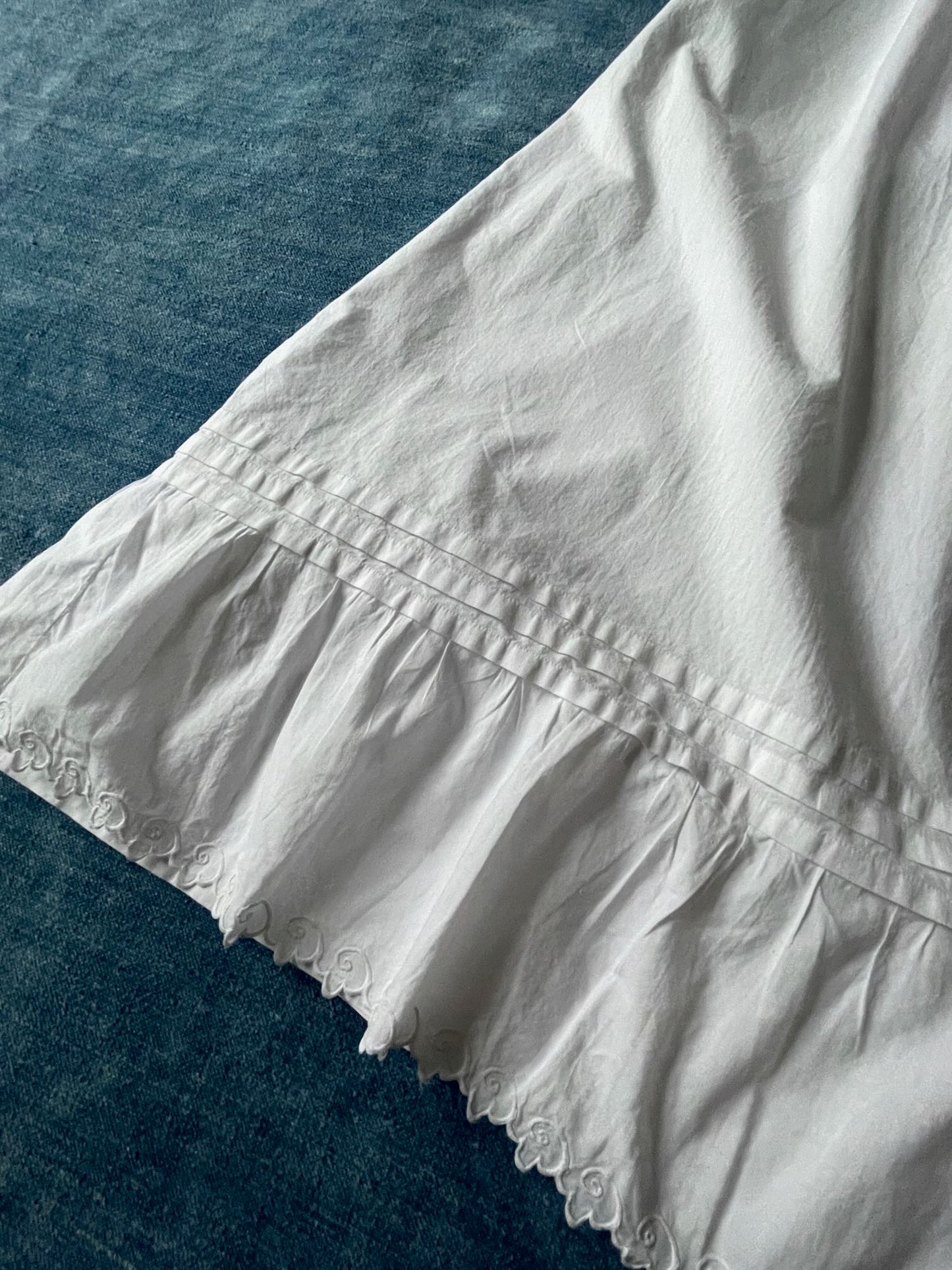 
                  
                    white cotton petticoat antique french underskirt frilled long cosplay historical costume summer
                  
                