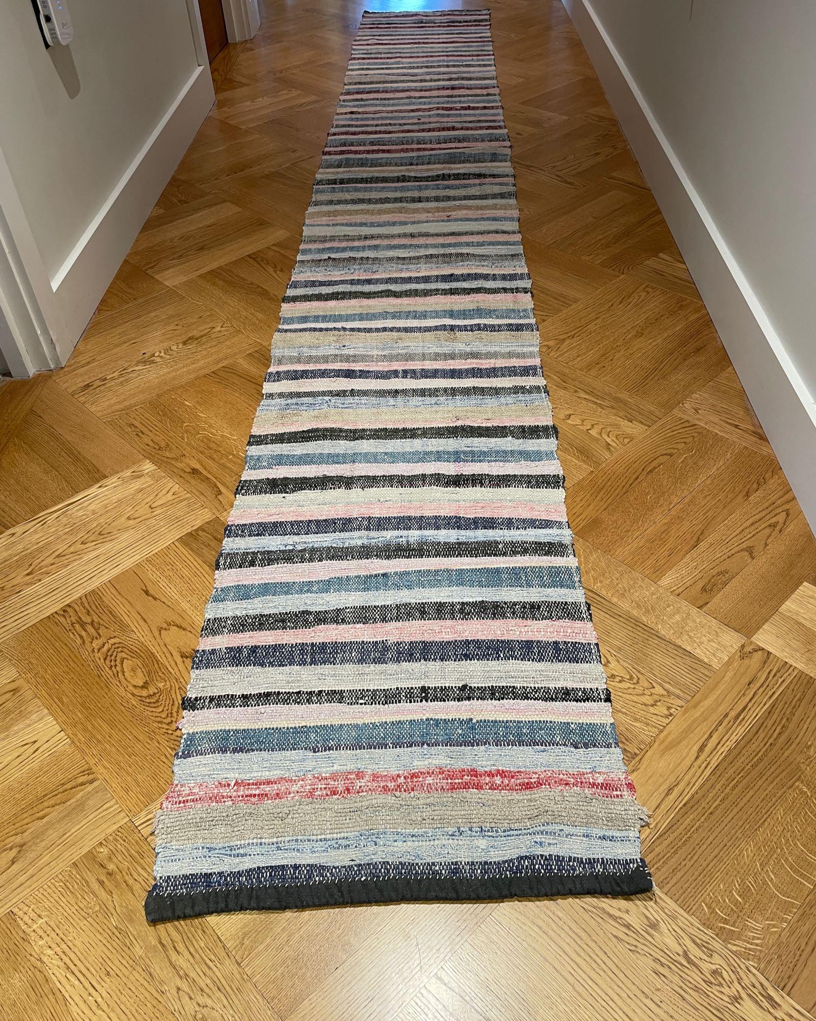 Vintage Modern orders Farmhouse Rag Rug, Floor Mat