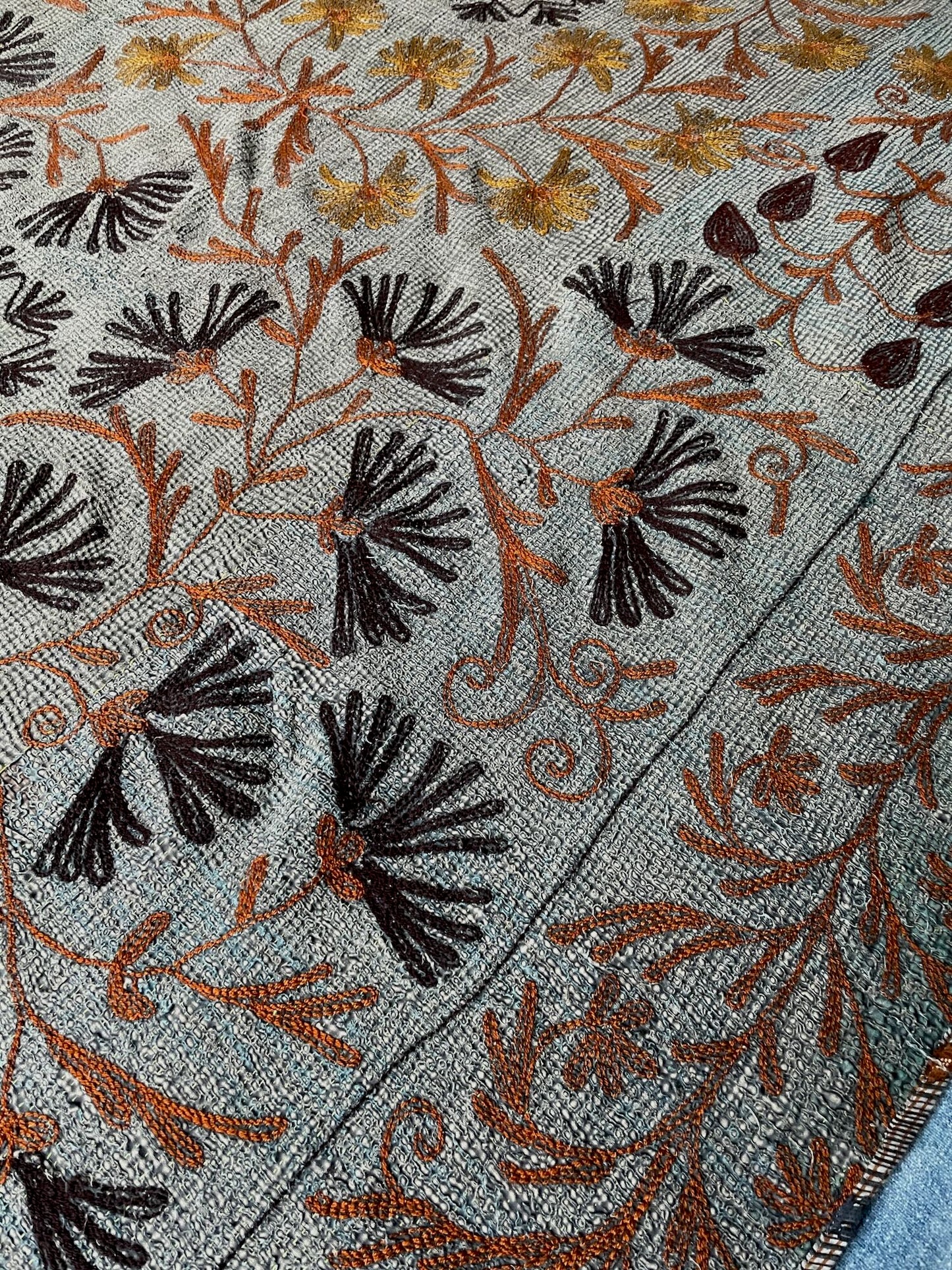 
                  
                    blue rust indigo sofa throw embroidered suzani quilt cotton comforter blanket washable single
                  
                