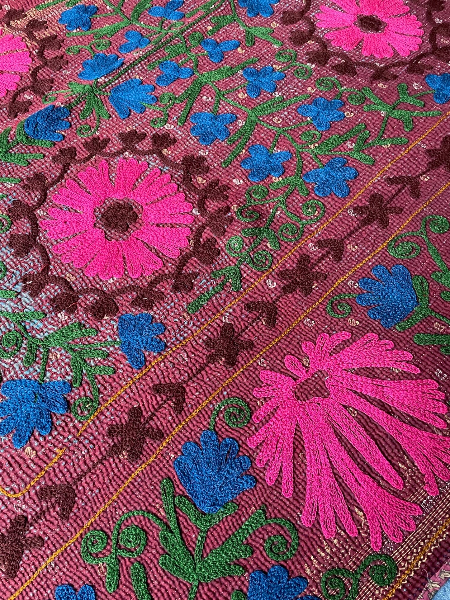 
                  
                    pink blue burgundy sofa throw quilt blanket cotton comforter wall hanging washable handmade single
                  
                