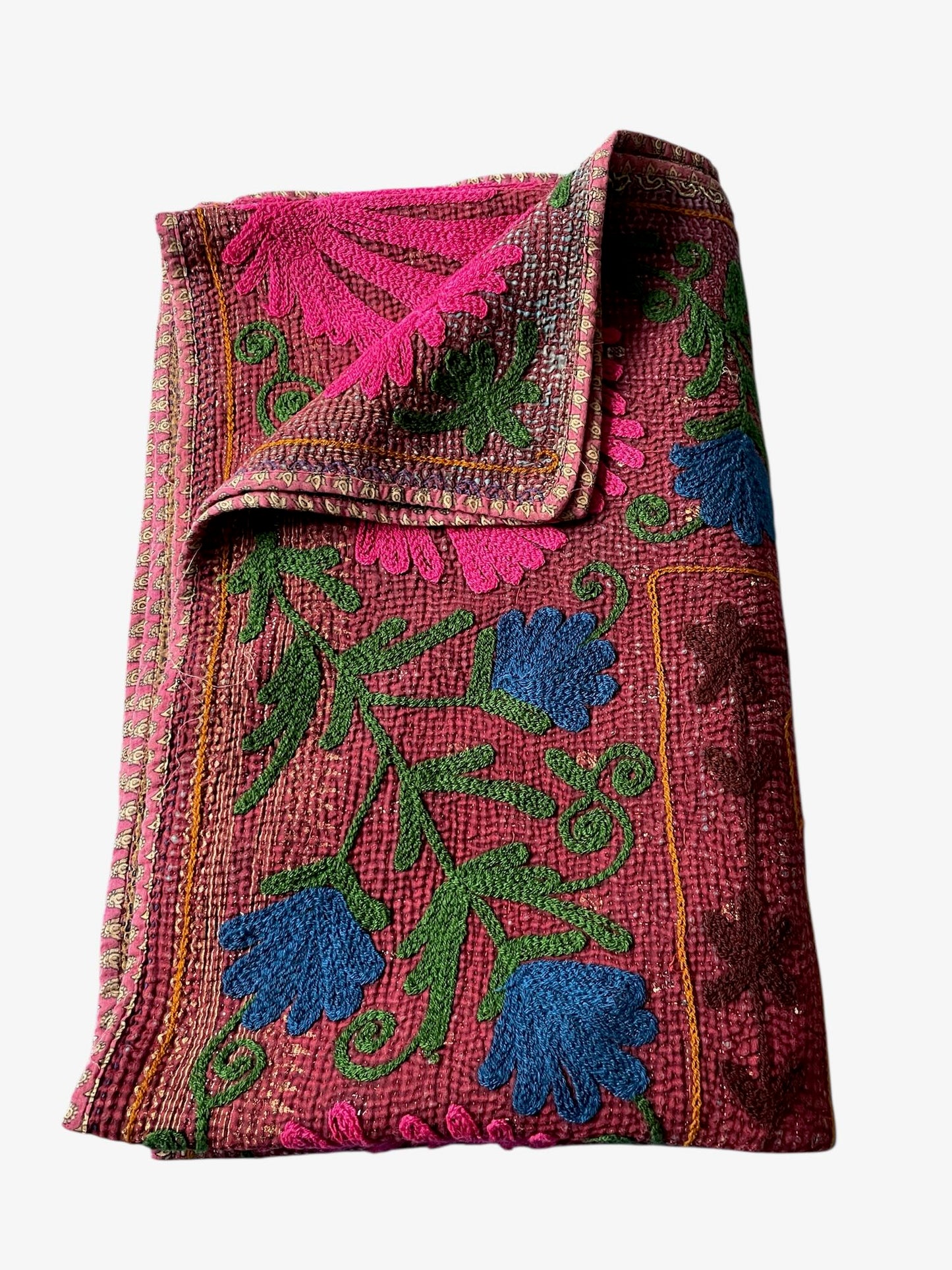 
                  
                    pink blue burgundy sofa throw quilt blanket cotton comforter wall hanging washable handmade single
                  
                