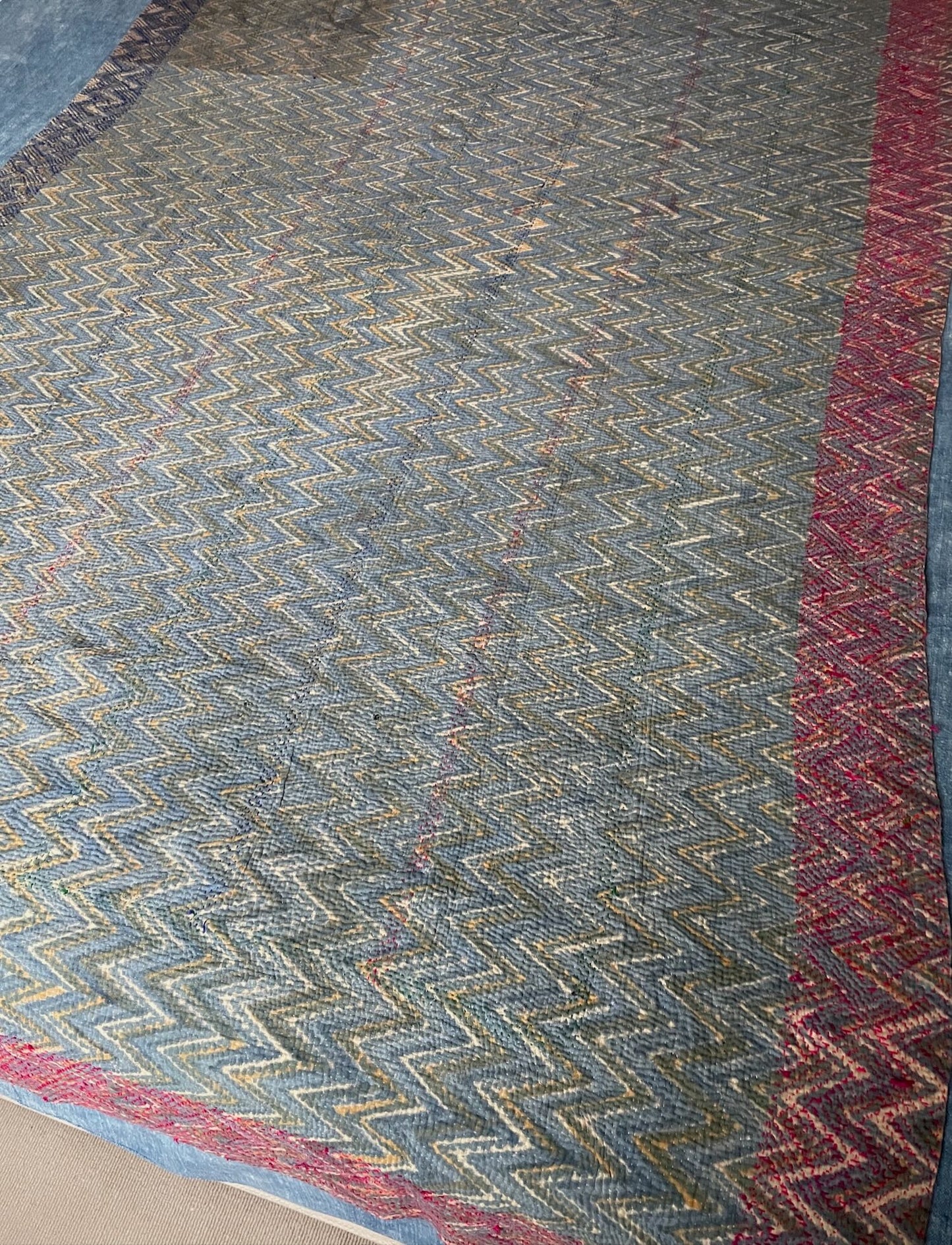 blue red green brown sofa throw cotton blanket quilt bedspread washable comforter handmade