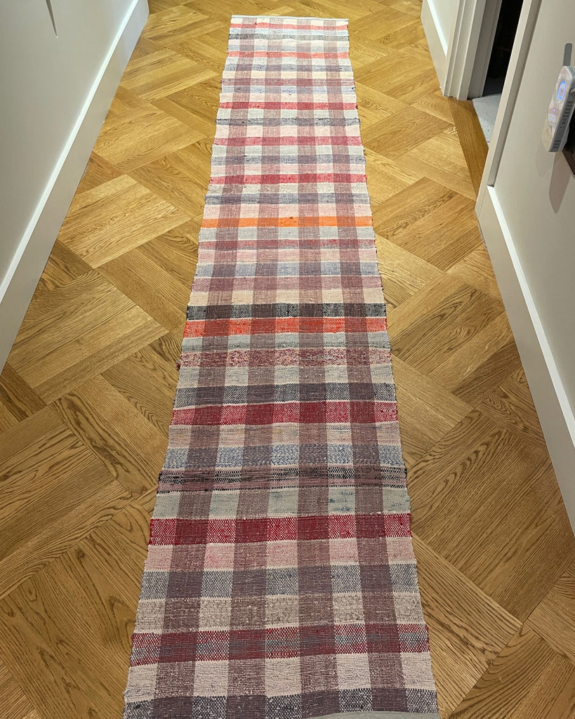 vintage floor runner trasmatta hungarian entry way mat carpet kitchen rug washable cotton 
