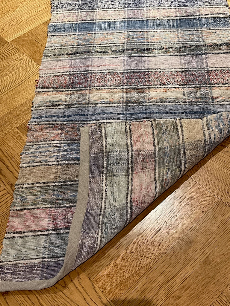 striped long floor runner vintage hungarian entry way mat kitchen rug washable cotton carpet