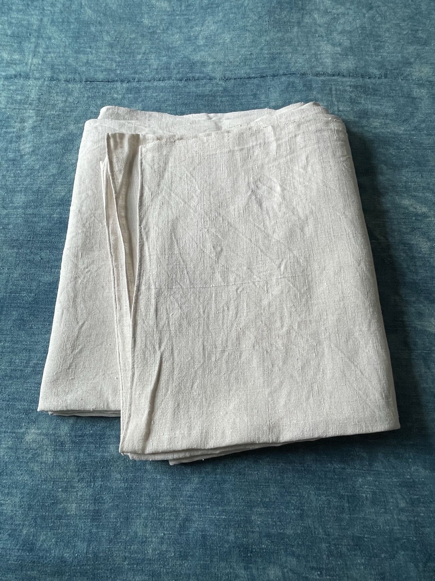 antique french sheet chanvre hemp large long cream colour upholstery fabric curtain heavy