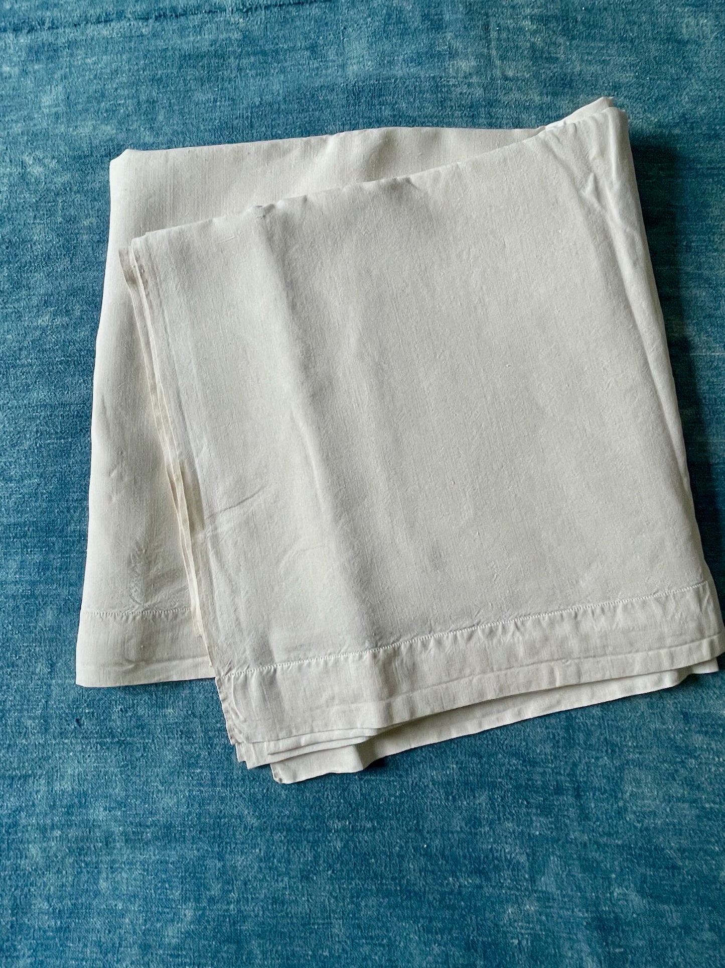 cream linen sheet single flat sheet antique french fine bedding tablecloth curtain 