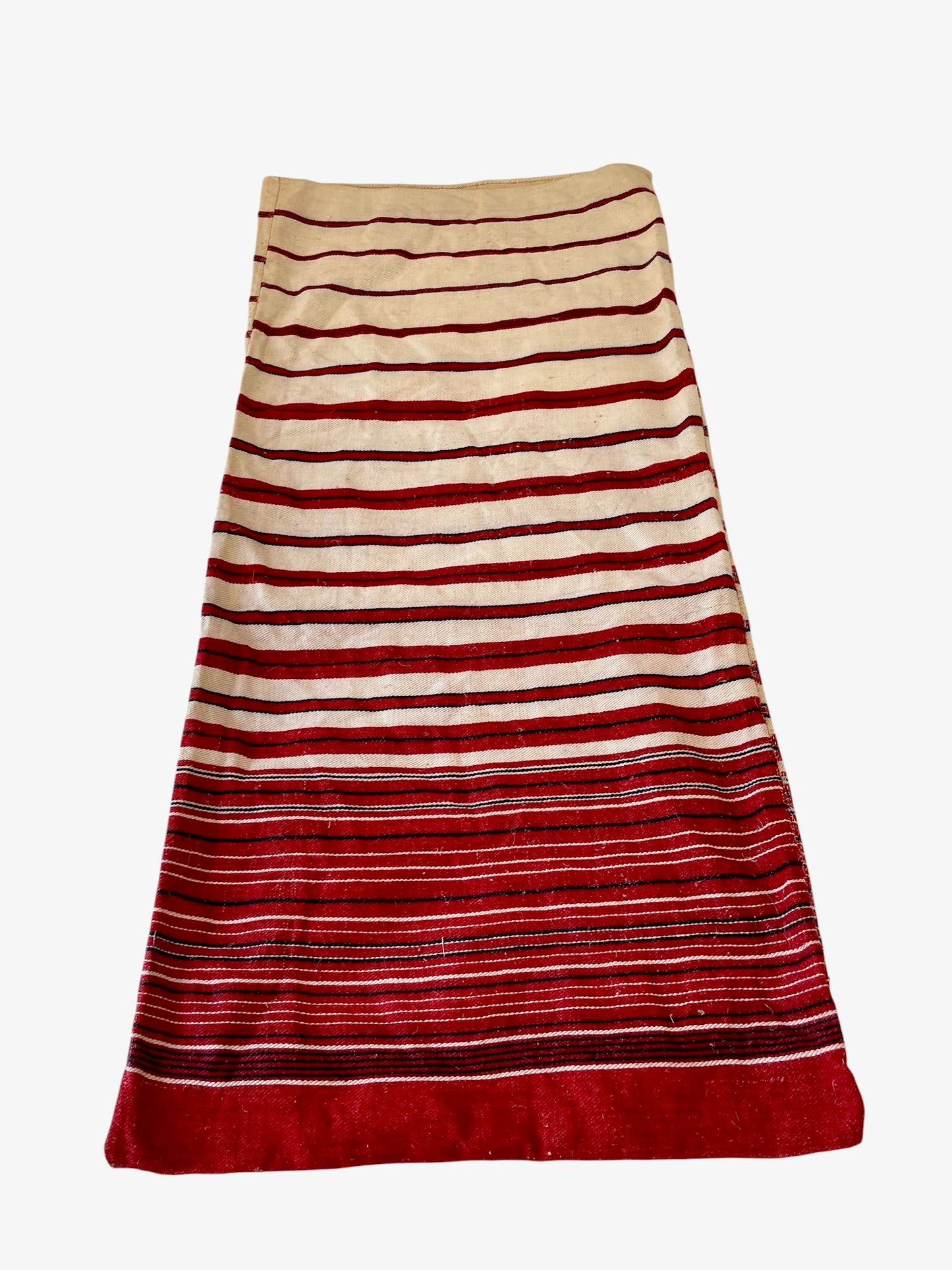 red white blue stripe pillow cover for upholstery cushions sewing material rustic folk textile