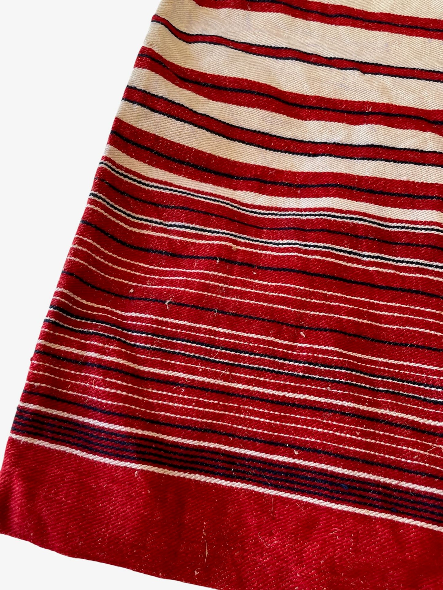 red white blue stripe pillow cover for upholstery cushions sewing material rustic folk textile