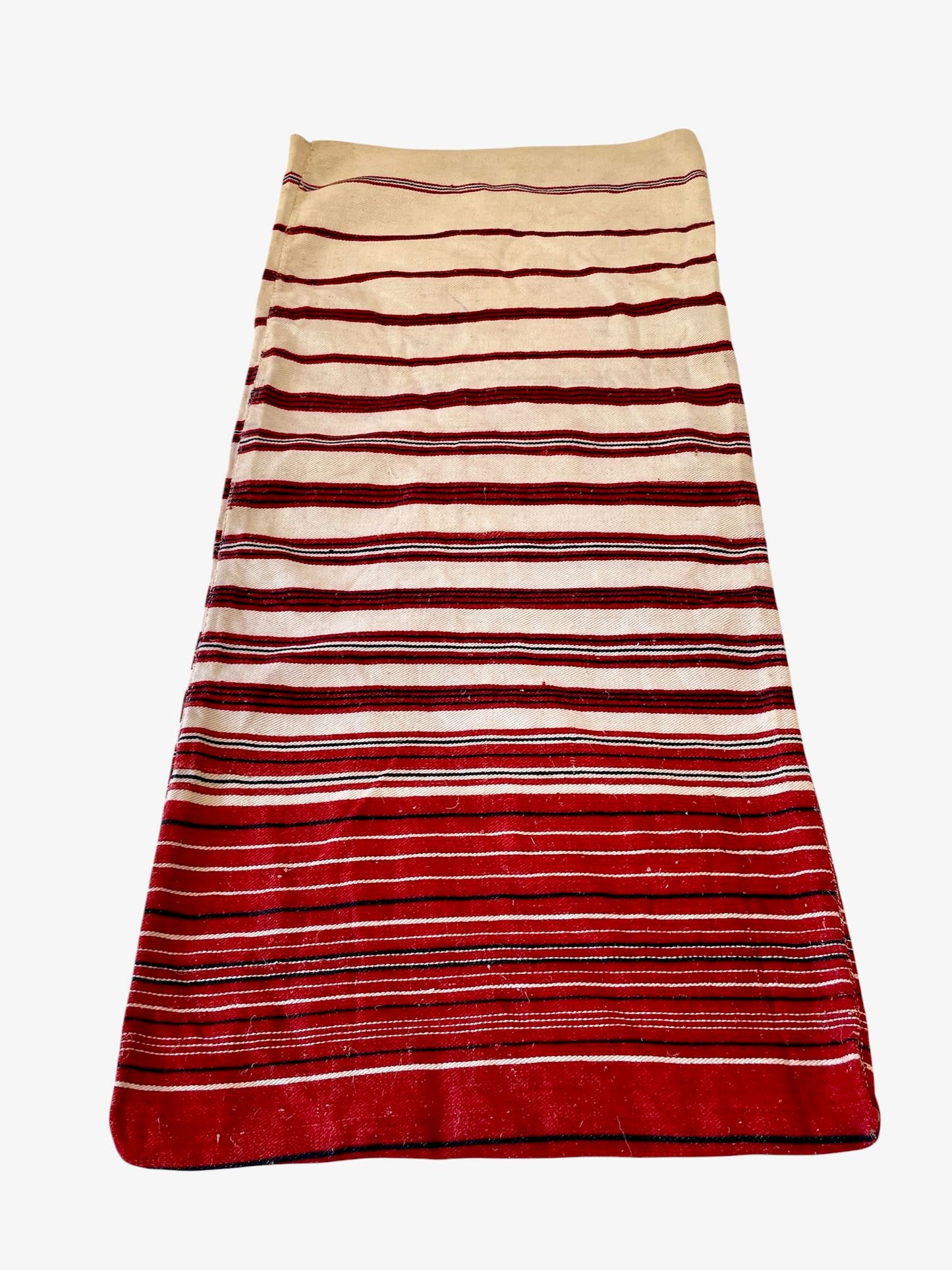 
                  
                    red white blue stripe pillow cover upholstery fabric rustic east europe folk textile for home decor
                  
                