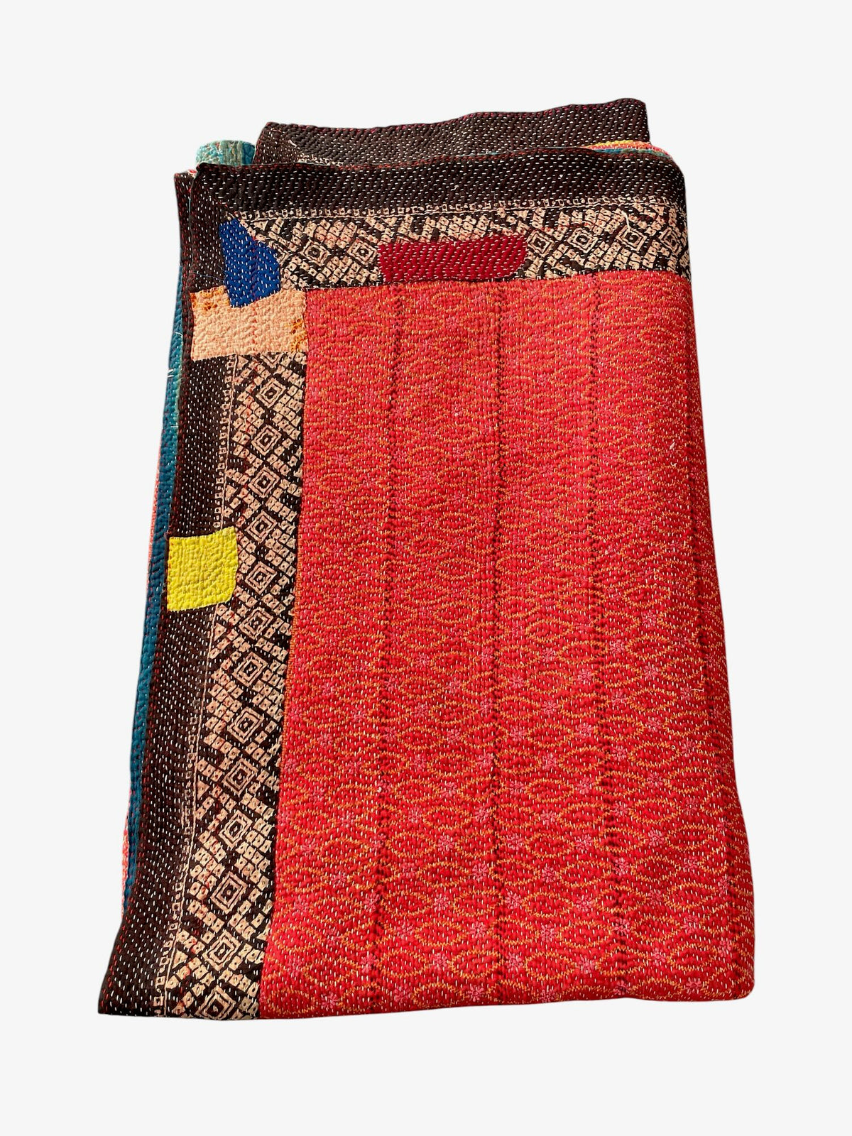 
                  
                    coral pink kantha qult vintage large bedspread cotton comforter handmade washable one-off
                  
                