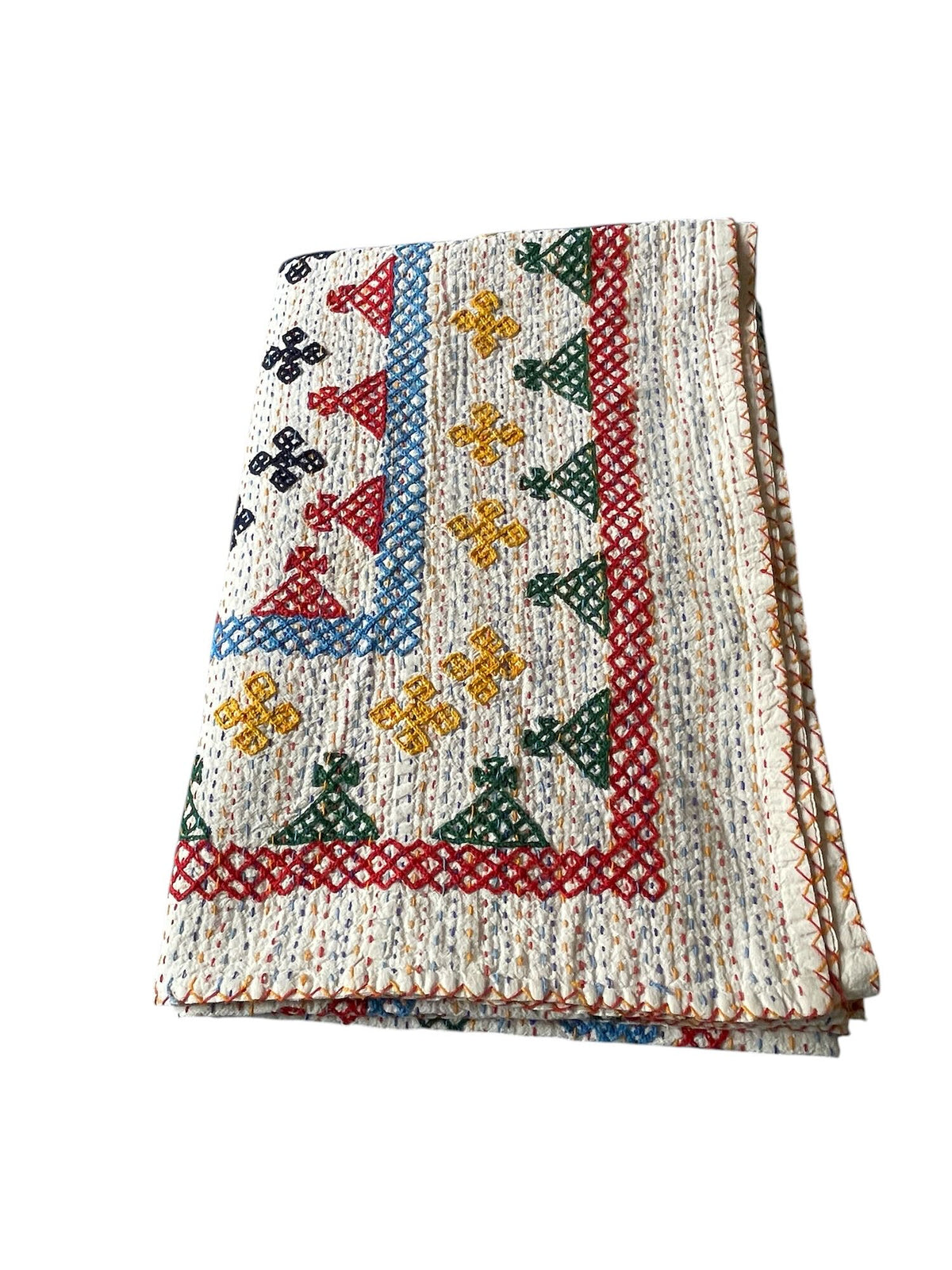 
                  
                    ralli quilt single bedspread bright primary colours embroidered comforter for kids room
                  
                