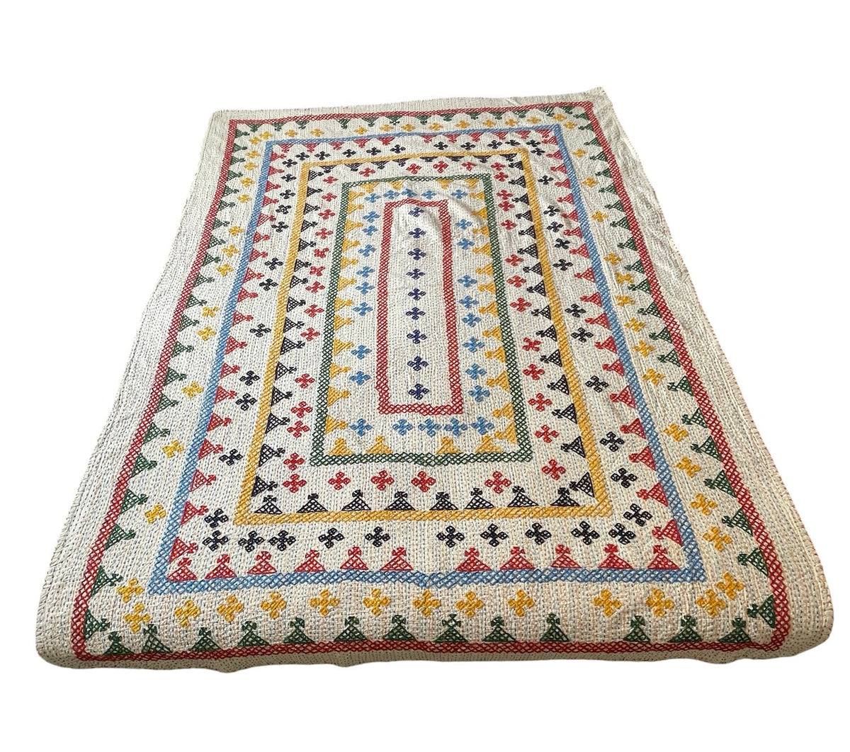 
                  
                    ralli quilt single bedspread bright primary colours embroidered comforter for kids room
                  
                
