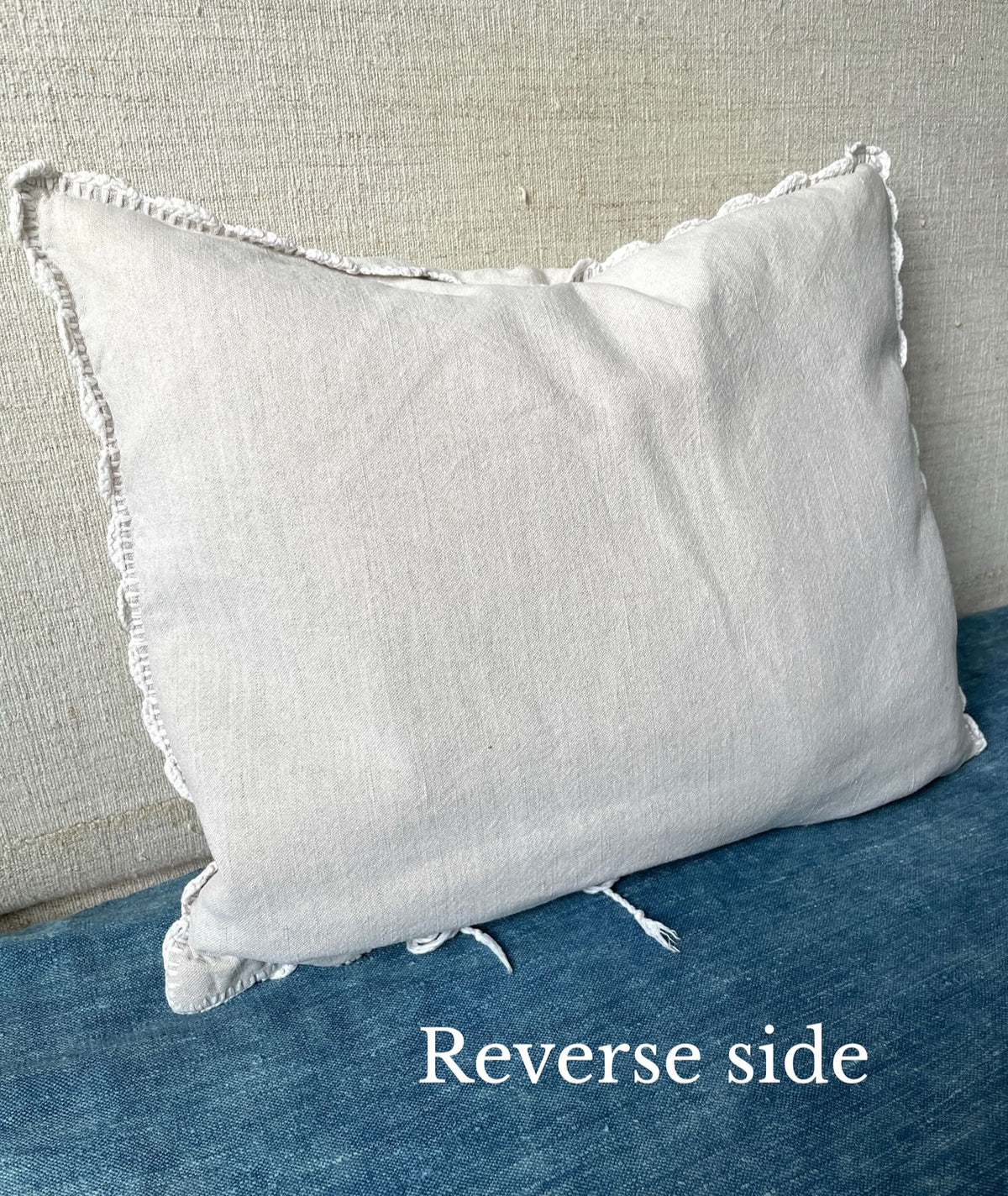 
                  
                    cream white irasos pillow hand embroidered folk textile cushion vintage couch pillow feather pad
                  
                