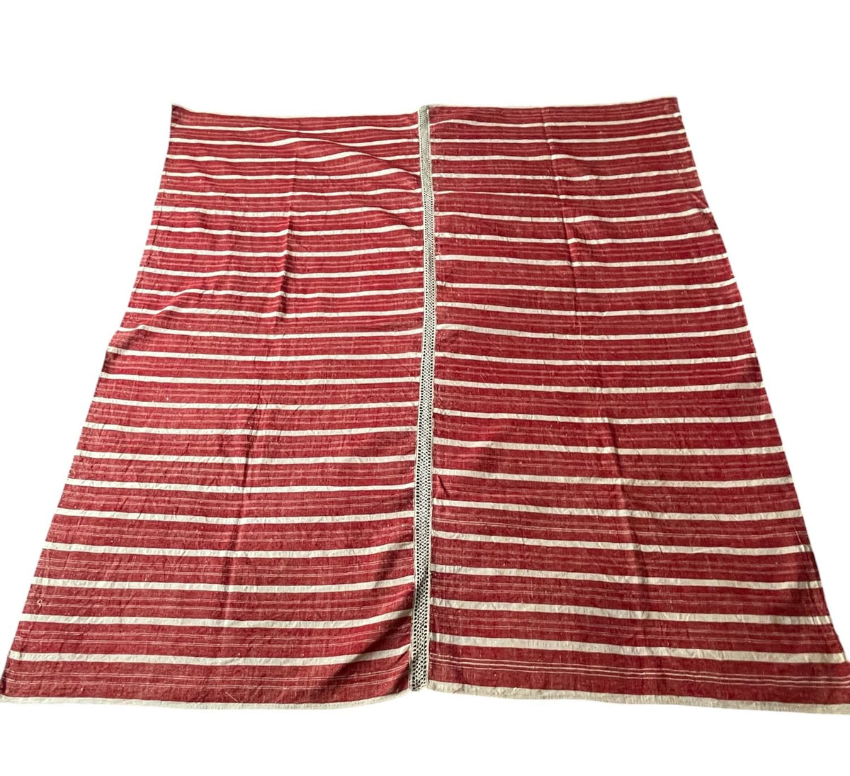 
                  
                    Vintage Red & White Stripe Upholstery Fabric
                  
                