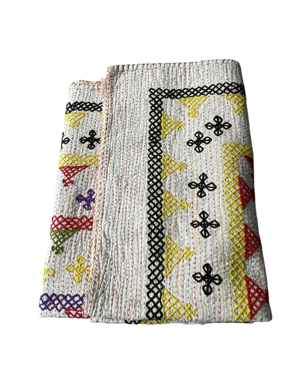 
                  
                    red yellow purple green bedspread embroidered ralli quilt handmade cotton washable comforter uk
                  
                