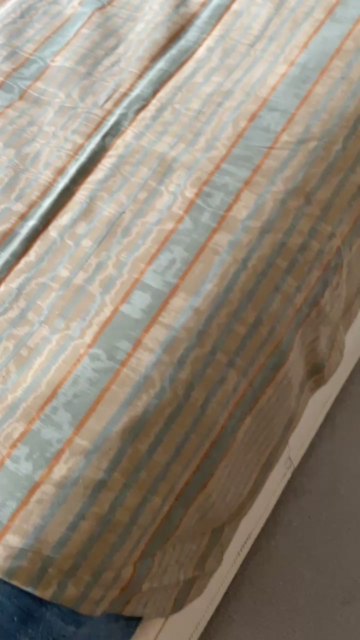 
                  
                    Load and play video in Gallery viewer, Antique Striped Silk Fabric Panel
                  
                