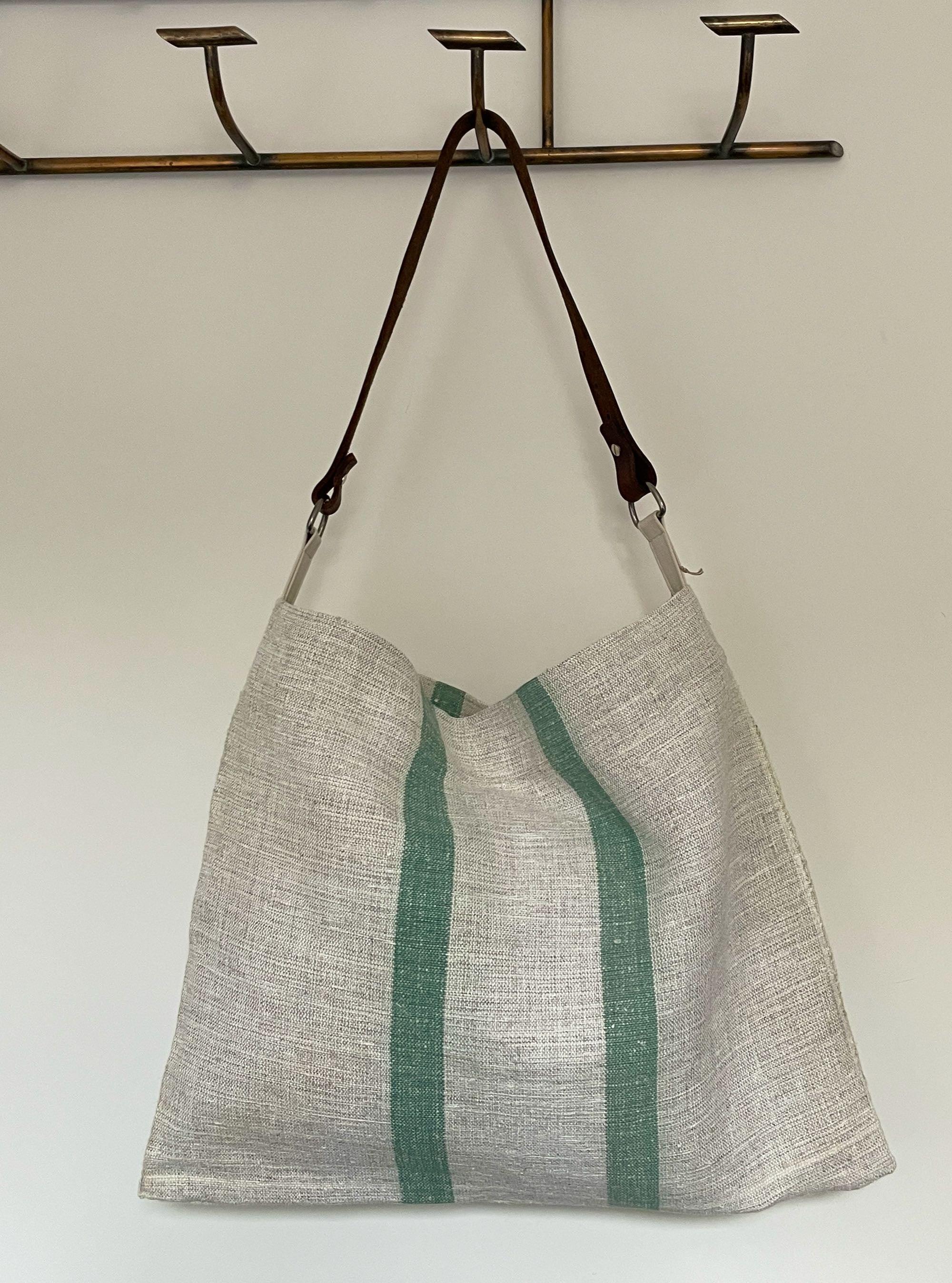 Carry Bag: Handwoven antique Hungarian outlet hemp