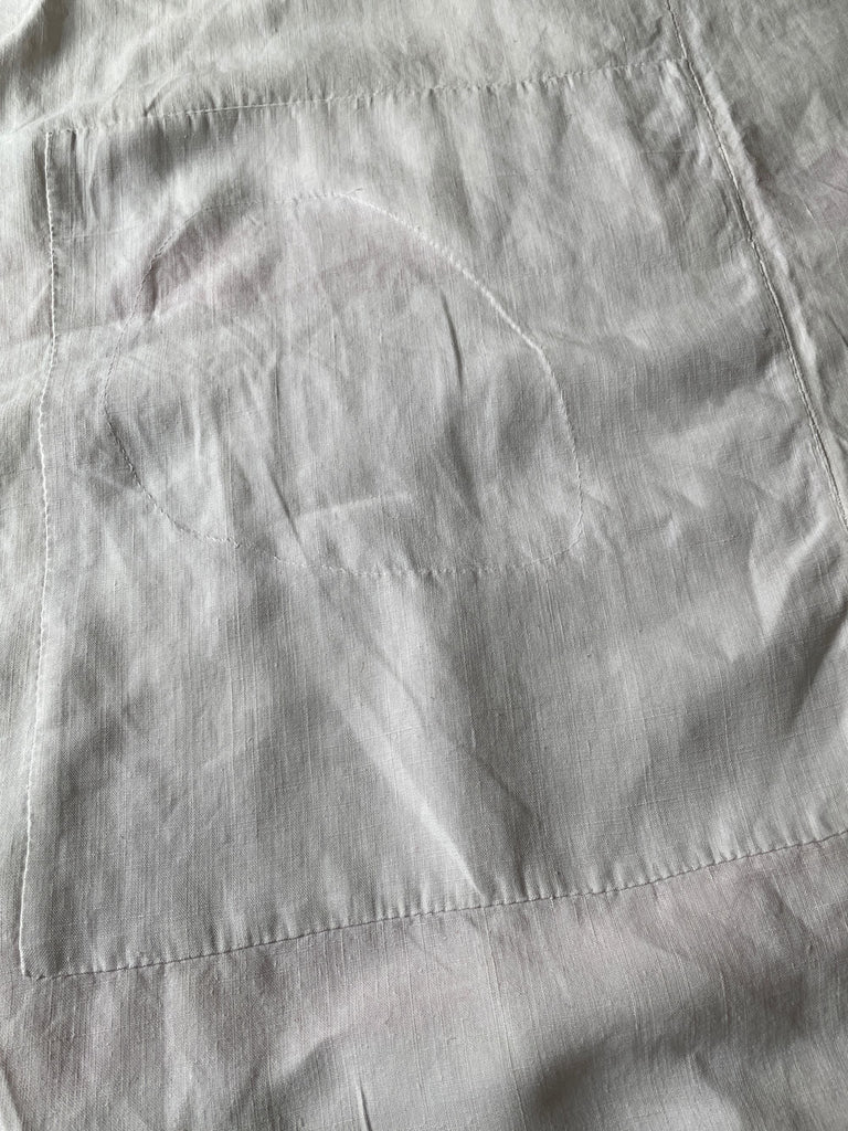 antique french linen cotton bedcover raspberry pink red stripe hemp chanvre textiles